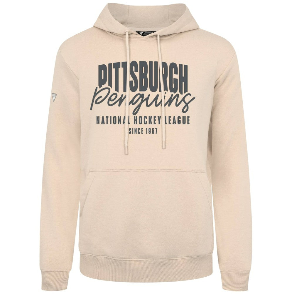 Pittsburgh Penguins Levelwear Podium Response Pullover Hoodie - Khaki | US 203092486