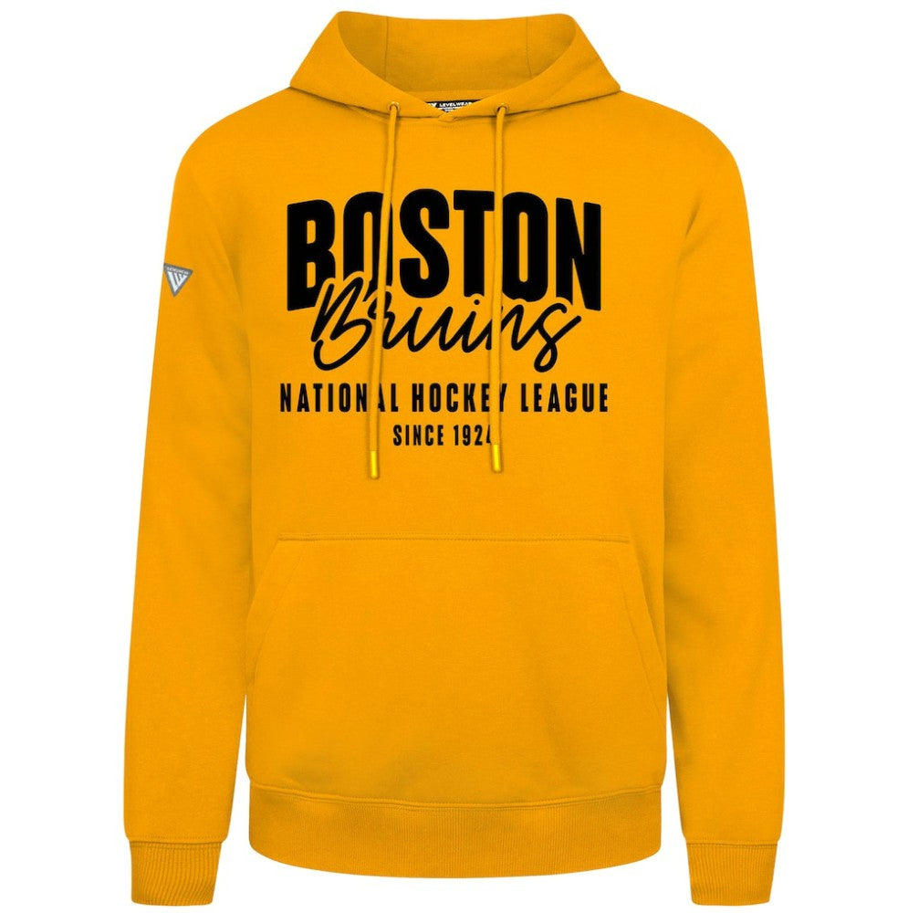 Boston Bruins Levelwear Podium Response Pullover Hoodie - Gold | US 203092489