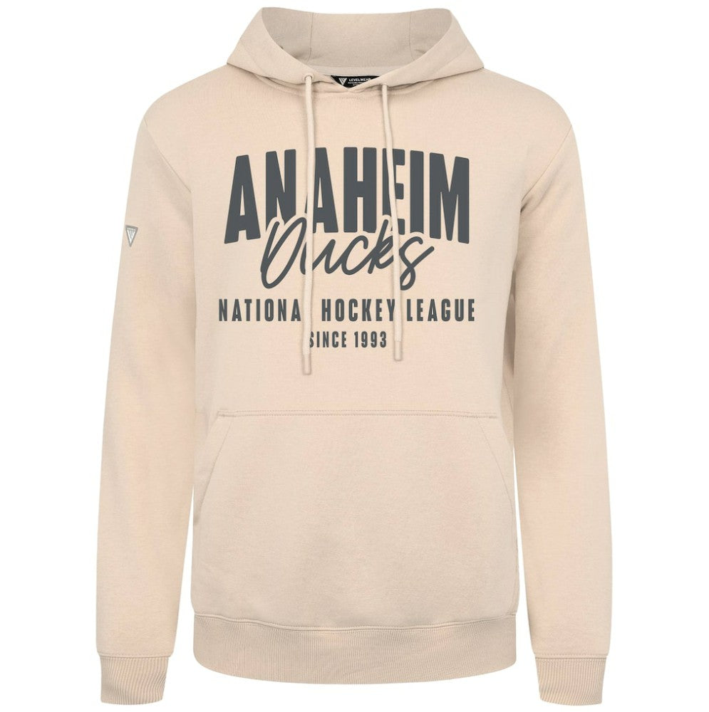 Anaheim Ducks Levelwear Podium Response Pullover Hoodie - Khaki | US 203092498