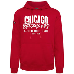 Chicago Blackhawks Levelwear Podium Response Pullover Hoodie - Red | US 203092499