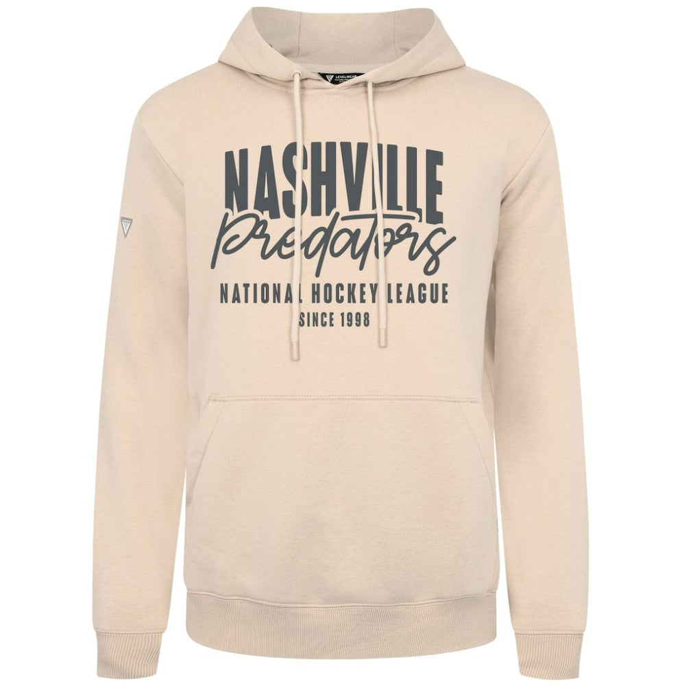 Nashville Predators Levelwear Podium Response Pullover Hoodie - Khaki | US 203092503