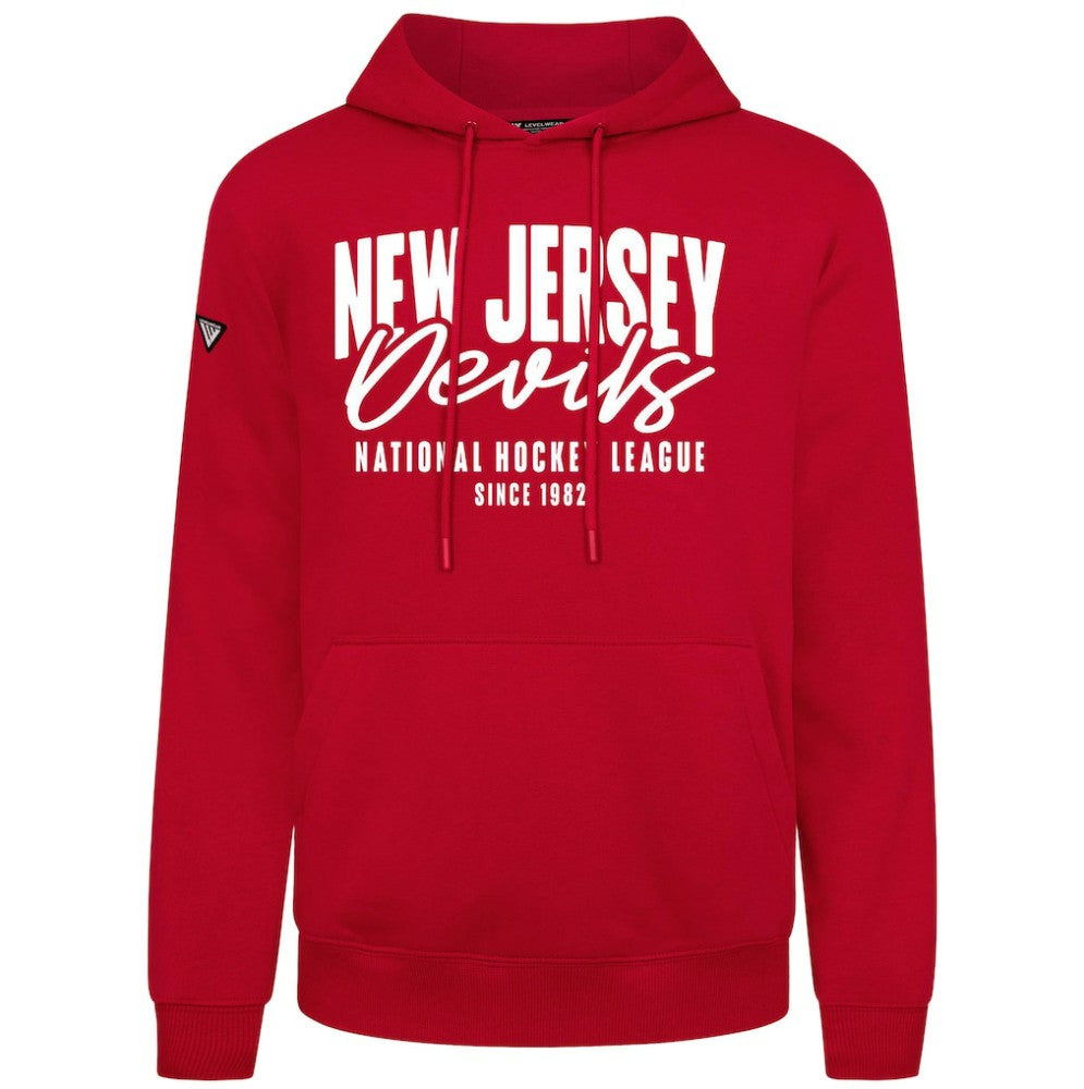 New Jersey Devils Levelwear Podium Response Pullover Hoodie - Red | US 203092507