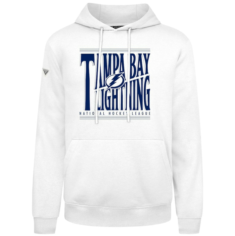Tampa Bay Lightning Levelwear Podium Powerhouse Pullover Hoodie - White | US 203092568