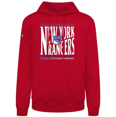 New York Rangers Levelwear Podium Powerhouse Pullover Hoodie - Red | US 203092581
