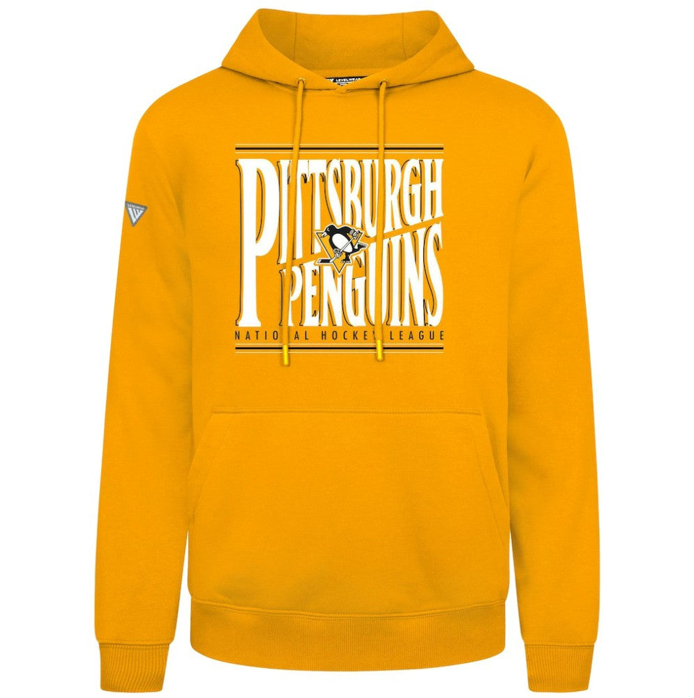 Pittsburgh Penguins Levelwear Podium Powerhouse Pullover Hoodie - Gold | US 203092588