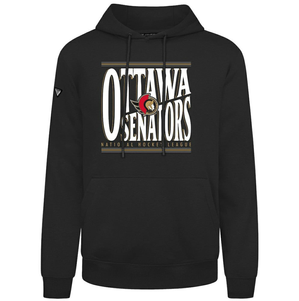 Ottawa Senators Levelwear Podium Powerhouse Pullover Hoodie - Black | US 203092594