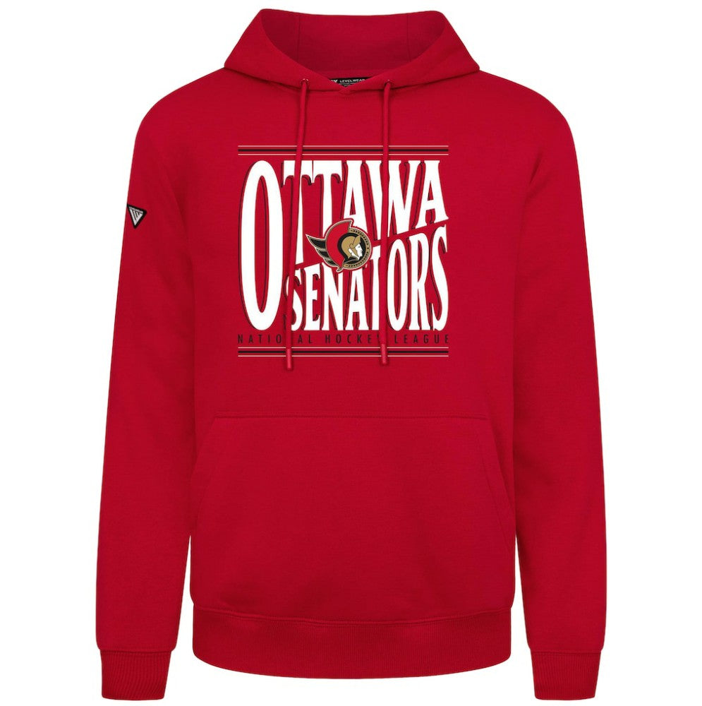 Ottawa Senators Levelwear Podium Powerhouse Pullover Hoodie - Red | US 203092595