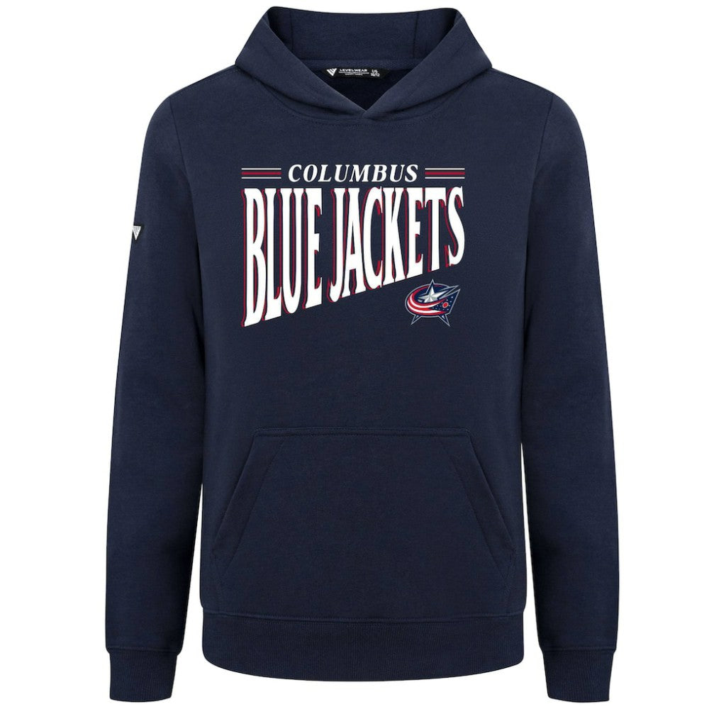 Columbus Blue Jackets Levelwear Youth Jr Podium Tally Pullover Hoodie - Navy | US 203092604