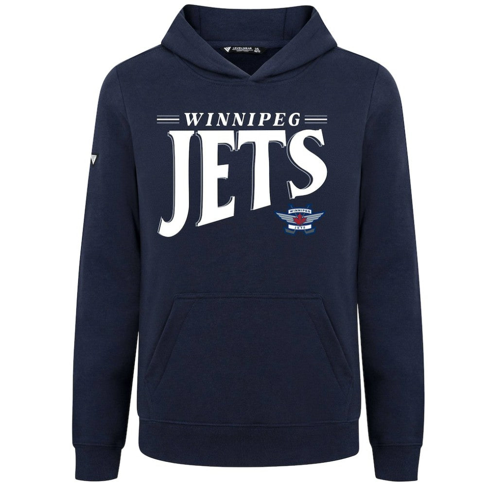 Winnipeg Jets Levelwear Youth Jr Podium Tally Pullover Hoodie - Navy | US 203092615