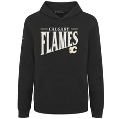 Calgary Flames Levelwear Youth Jr Podium Tally Pullover Hoodie - Black | US 203092621