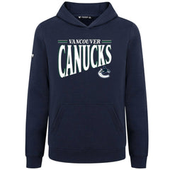 Vancouver Canucks Levelwear Youth Jr Podium Tally Pullover Hoodie - Navy | US 203092623