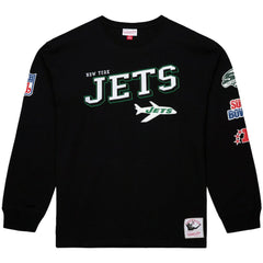 New York Jets Training Camp Vintage Logos Long Sleeve T-Shirt - Black T-shirts