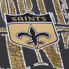 New Orleans Saints Downtown Crew Vintage Logo Sweatshirt - Black Sweatshirts