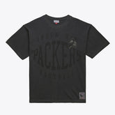 Green Bay Packers Downtown Collection Premium Vintage Logo T-Shirt - Black T-shirts