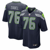 Grey Zabel Seattle Seahawks 2025 NFL Draft First Round Pick Game Jersey - College Navy Jerseys
