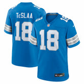 Isaac TeSlaa Detroit Lions Game Player Jersey - Blue Jerseys
