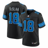 Isaac TeSlaa Detroit Lions Alternate Game Player Jersey - Black Jerseys
