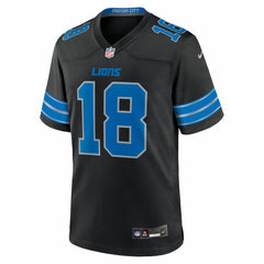 Isaac TeSlaa Detroit Lions Alternate Game Player Jersey - Black Jerseys