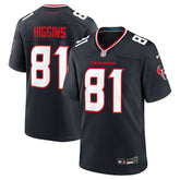Jayden Higgins Houston Texans Game Jersey - Navy Jerseys