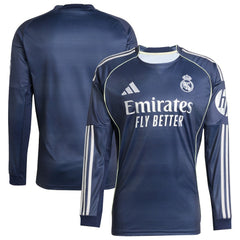 Real Madrid 2025/26 Home Long Sleeve Replica Jersey Blue - Adidas on sale