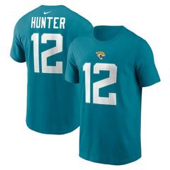 Travis Hunter Jacksonville Jaguars Name & Number T-Shirt - Teal T-shirts