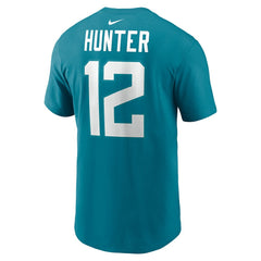 Travis Hunter Jacksonville Jaguars Name & Number T-Shirt - Teal T-shirts