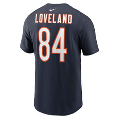 Colston Loveland Chicago Bears Name & Number T-Shirt - Navy T-shirts