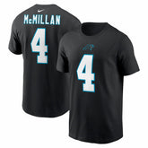 Tetairoa McMillan Carolina Panthers Name & Number T-Shirt - Black T-shirts