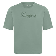 Texas Rangers Levelwear Ethereal Oversized Luxe Signature Knit T-Shirt - Green T-shirts