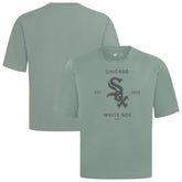 Chicago White Sox Levelwear Crossway Oversized Luxe Signature Knit T-Shirt - Green T-shirts
