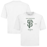 San Francisco Giants Levelwear Crossway Oversized Luxe Signature Knit T-Shirt - White T-shirts