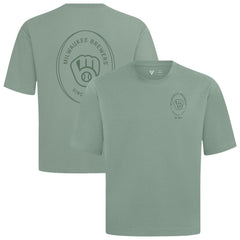 Milwaukee Brewers Levelwear Signet Oversized Luxe Signature Knit T-Shirt - Green T-shirts