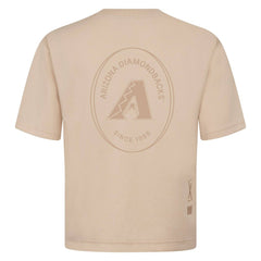 Arizona Diamondbacks Levelwear Signet Oversized Luxe Signature Knit T-Shirt - Khaki T-shirts