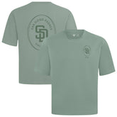 San Diego Padres Levelwear Signet Oversized Luxe Signature Knit T-Shirt - Green T-shirts