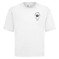 Miami Marlins Levelwear Signet Oversized Luxe Signature Knit T-Shirt - White T-shirts