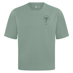 Philadelphia Phillies Levelwear Signet Oversized Luxe Signature Knit T-Shirt - Green T-shirts