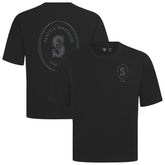 Seattle Mariners Levelwear Register Oversized Luxe Signature Knit T-Shirt - Black T-shirts
