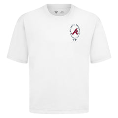 Atlanta Braves Levelwear Register Oversized Luxe Signature Knit T-Shirt - White T-shirts