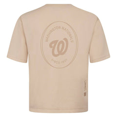 Washington Nationals Levelwear Register Oversized Luxe Signature Knit T-Shirt - Khaki T-shirts