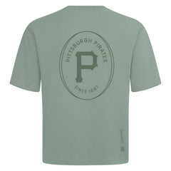 Pittsburgh Pirates Levelwear Register Oversized Luxe Signature Knit T-Shirt - Green T-shirts