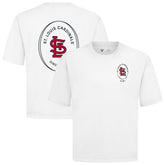 St. Louis Cardinals Levelwear Register Oversized Luxe Signature Knit T-Shirt - White T-shirts