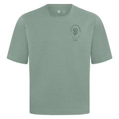 San Francisco Giants Levelwear Register Oversized Luxe Signature Knit T-Shirt - Green T-shirts