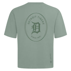 Detroit Tigers Levelwear Register Oversized Luxe Signature Knit T-Shirt - Green T-shirts