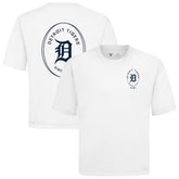 Detroit Tigers Levelwear Register Oversized Luxe Signature Knit T-Shirt - White T-shirts