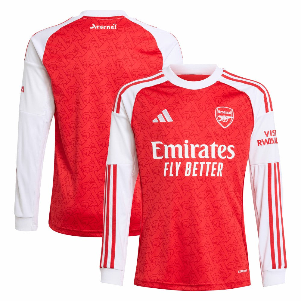 Arsenal Youth 2025/26 Home Replica Long Sleeve Jersey Red - Adidas online