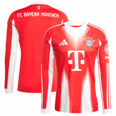 Bayern Munich 2025/26 Home Replica Long Sleeve Jersey Red - Adidas discount