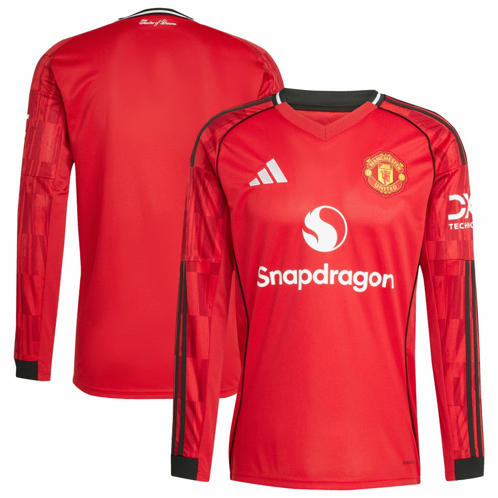 Manchester United Home 2025/26 Replica Long Sleeve Jersey Red - Adidas for sale
