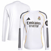 Real Madrid 2025/26 Home Replica Long Sleeve Jersey White - Adidas