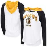 Boston Bruins G-III 4Her by Carl Banks Women's MVP Hooded Long-Sleeve T-Shirt - White | US 203109360