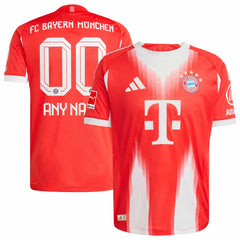 Bayern Munich 2025/26 Home Custom Jersey Red - Adidas
